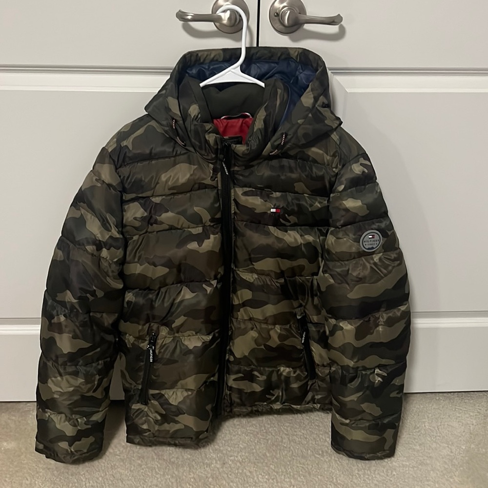 Tommy Hilfiger Camo Puffer Jacket w Hood